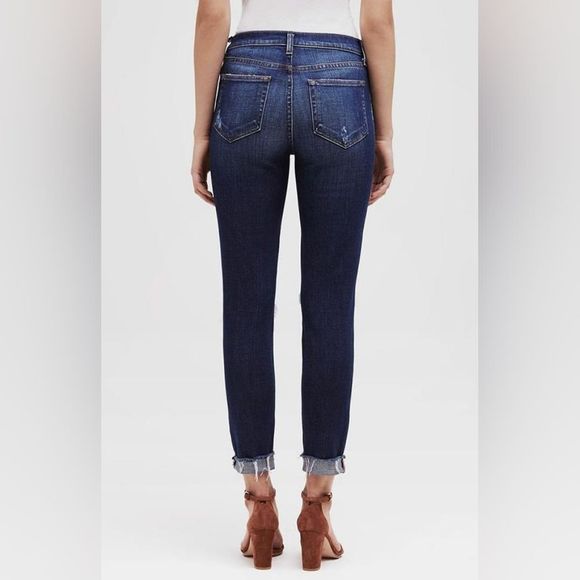 L'Agence 'Rachel High-Rise Diamond Destruct' Slim Jeans - Picture 2 of 13